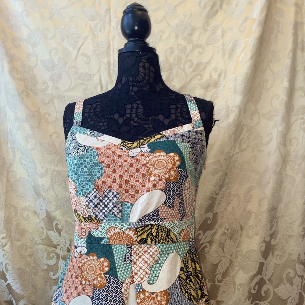 Paisley Patchwork Midi Dress